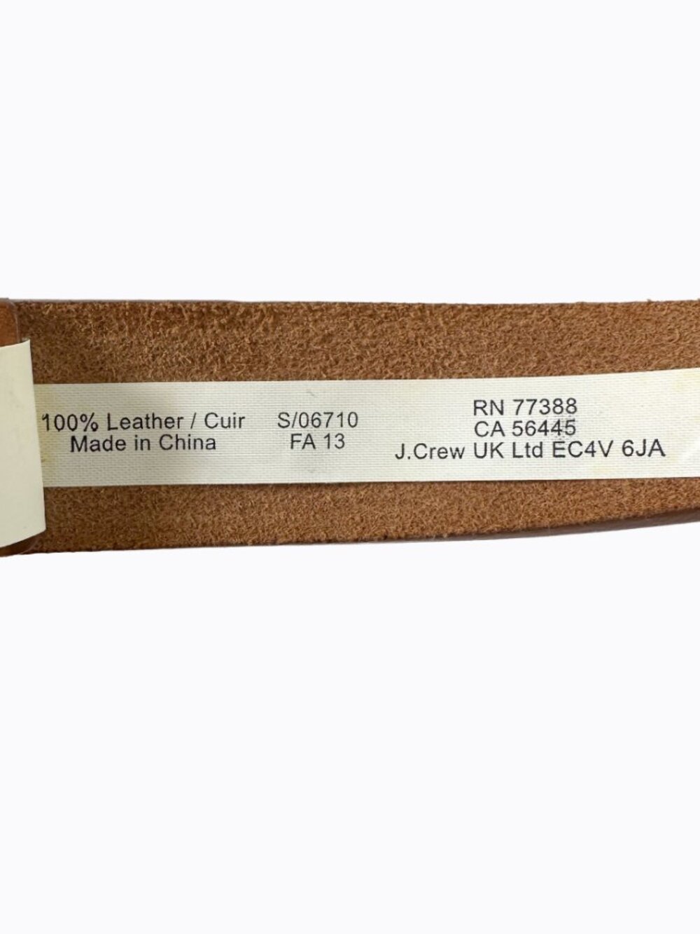 J.Crew Studded Crystal Leather Belt Brown M Western Cowgirl Whimsigoth Boho FA13 - Picture 9 of 9
